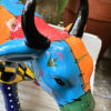 Pop Art patchwork cow sculpture – inspired by Joan Miró, ca. 1980 (5) Prachtige Pop Art koe in lappendekenstijl – Exquisite Pop Art patchwork cow sculpture – ca. 1980