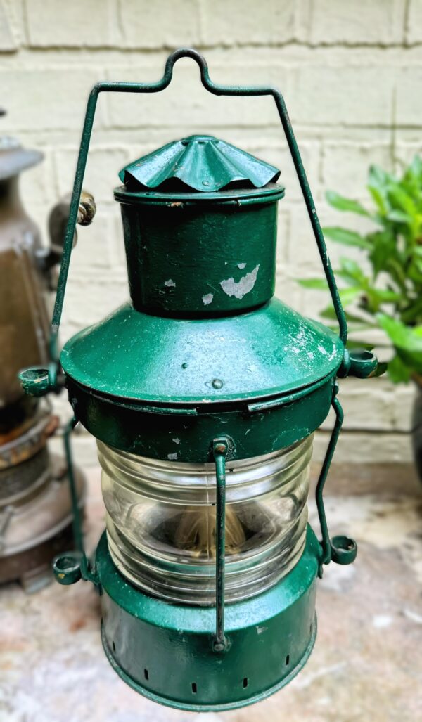 Rare antique nautical Den Haan Rotterdam anchor light ship lamp – c.1930 (16) Zeldzame antieke nautische Den Haan Rotterdam Ankerlicht scheepslamp | Rare antique nautical Den Haan Rotterdam anchor light ship lamp – c.1930