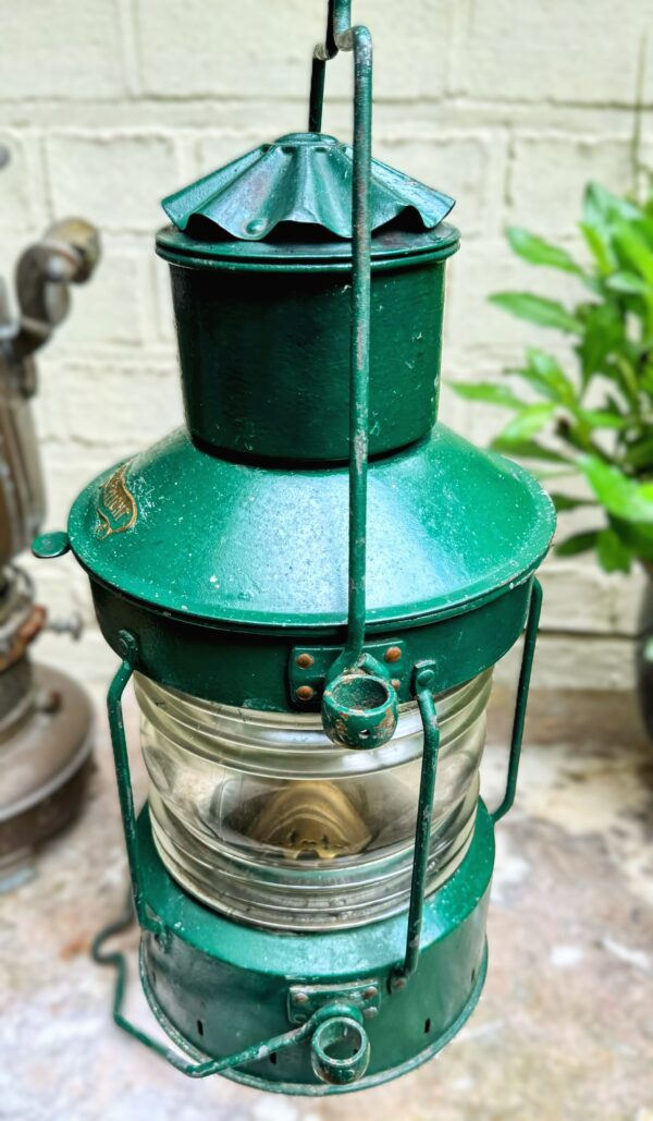 Rare antique nautical Den Haan Rotterdam anchor light ship lamp – c.1930 (17) Zeldzame antieke nautische Den Haan Rotterdam Ankerlicht scheepslamp | Rare antique nautical Den Haan Rotterdam anchor light ship lamp – c.1930