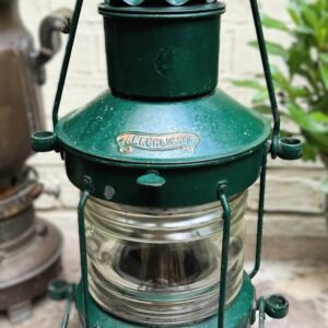 Zeldzame antieke nautische Den Haan Rotterdam Ankerlicht scheepslamp | Rare antique nautical Den Haan Rotterdam anchor light ship lamp – c.1930