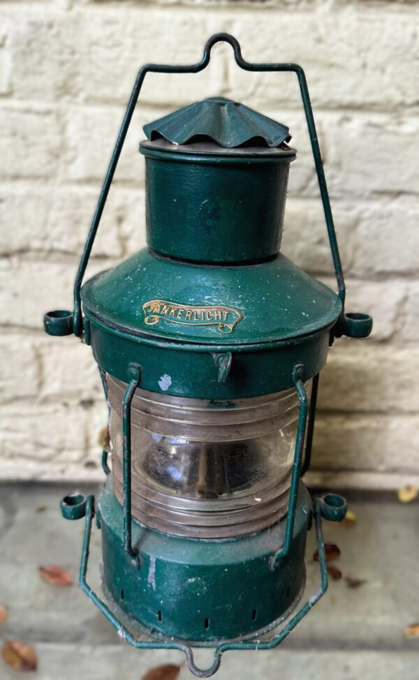 Rare antique nautical Den Haan Rotterdam anchor light ship lamp – c.1930 (22) Zeldzame antieke nautische Den Haan Rotterdam Ankerlicht scheepslamp | Rare antique nautical Den Haan Rotterdam anchor light ship lamp – c.1930