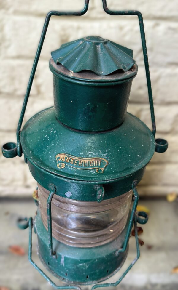 Rare antique nautical Den Haan Rotterdam anchor light ship lamp – c.1930 (4) Zeldzame antieke nautische Den Haan Rotterdam Ankerlicht scheepslamp | Rare antique nautical Den Haan Rotterdam anchor light ship lamp – c.1930