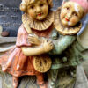 Romantisch vintage cache-pot beeld met meisje en jongen – Romantic vintage cache-pot figure with girl and boy – 1920s