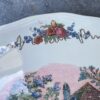 Sarreguemines cake plate by Henri Loux, Alsace scene c.1960 (6) Sarreguemines taartschotel | Sarreguemines cake plate by Henri Loux, Alsace scene c.1960