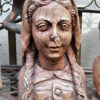 Tijl and Nele pottery bust set – 20th century (1) Set van Tijl- en Nelebuste in aardewerk – Tijl and Nele pottery bust set – 20th century