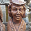 Tijl and Nele pottery bust set – 20th century (5) Set van Tijl- en Nelebuste in aardewerk – Tijl and Nele pottery bust set – 20th century