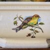 Vintage achthoekige Taunton Vale Staffordshire schaal | Vintage octagonal Taunton Vale Staffordshire bowl – Exotic birds, England 1970s