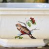 Vintage achthoekige Taunton Vale Staffordshire schaal | Vintage octagonal Taunton Vale Staffordshire bowl – Exotic birds, England 1970s