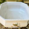 Vintage achthoekige Taunton Vale Staffordshire schaal | Vintage octagonal Taunton Vale Staffordshire bowl – Exotic birds, England 1970s