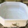 Vintage achthoekige Taunton Vale Staffordshire schaal | Vintage octagonal Taunton Vale Staffordshire bowl – Exotic birds, England 1970s