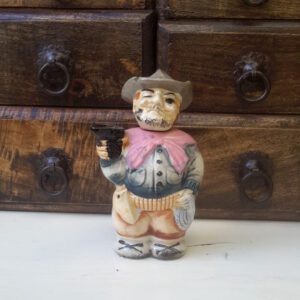 Vintage porseleinen cowboy decanter – Vintage porcelain cowboy decanter – 1950s