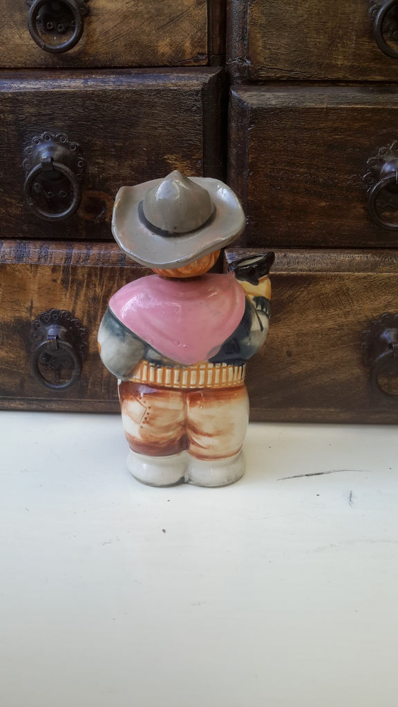 Vintage porcelain cowboy decanter – 1950s (7) Vintage porseleinen cowboy decanter – Vintage porcelain cowboy decanter – 1950s