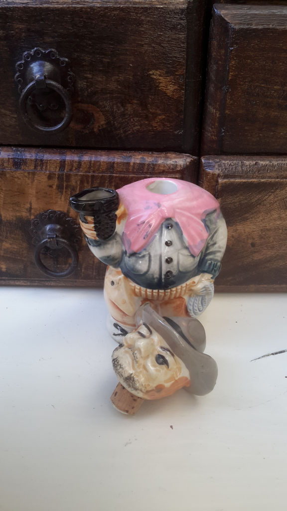 Vintage porcelain cowboy decanter – 1950s (8) Vintage porseleinen cowboy decanter – Vintage porcelain cowboy decanter – 1950s