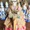 Vintage porseleinen kantklossende grootmoeder – Vintage porcelain lace-making grandmother – ca. 1950