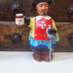 Vintage porseleinen musketier decanters – Vintage porcelain musketeer decanters – 1950s