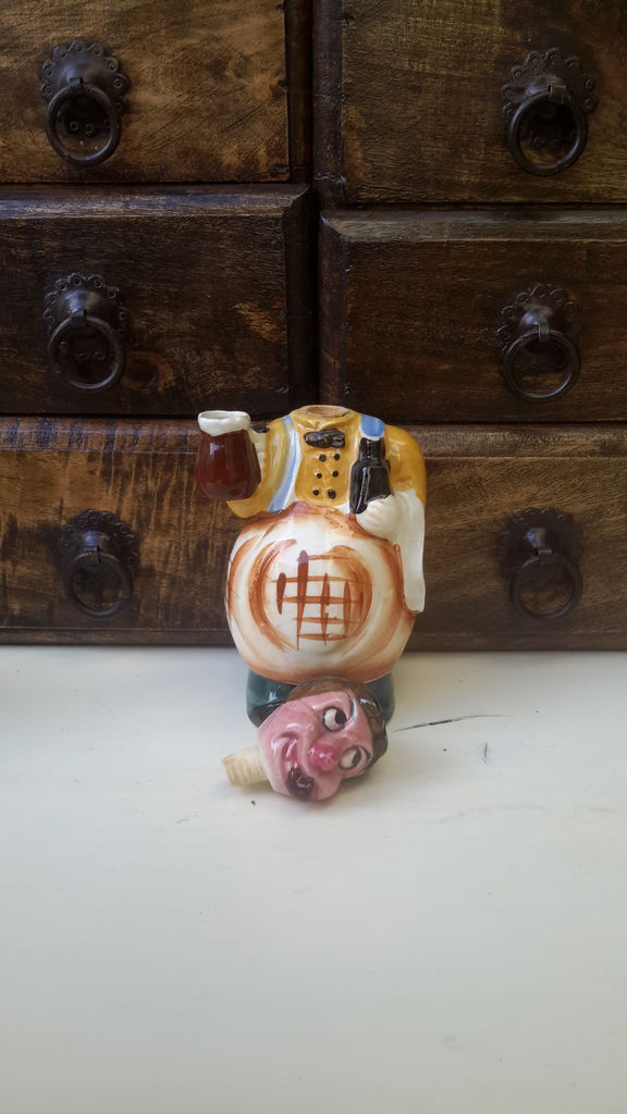 Vintage porseleinen ober decanter – Vintage porcelain waiter decanter – 1950s