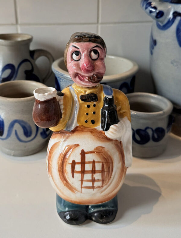 Vintage porseleinen ober decanter – Vintage porcelain waiter decanter – 1950s
