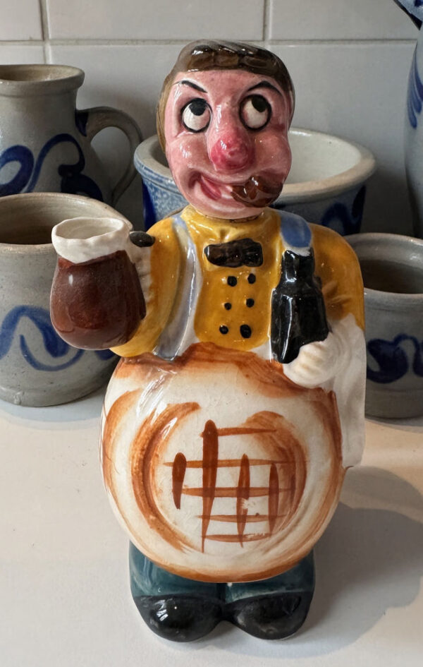 Vintage porseleinen ober decanter – Vintage porcelain waiter decanter – 1950s