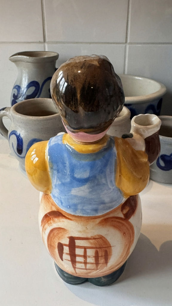 Vintage porseleinen ober decanter – Vintage porcelain waiter decanter – 1950s